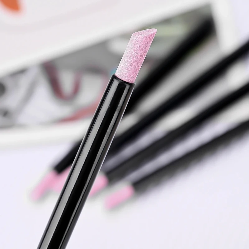 3/5/6/10Pcs Nails Art Quartz Grinding Pen UV Gel Polish Manicure Stick Files Nail File Cuticle Stone Nail Dead Skin Remover