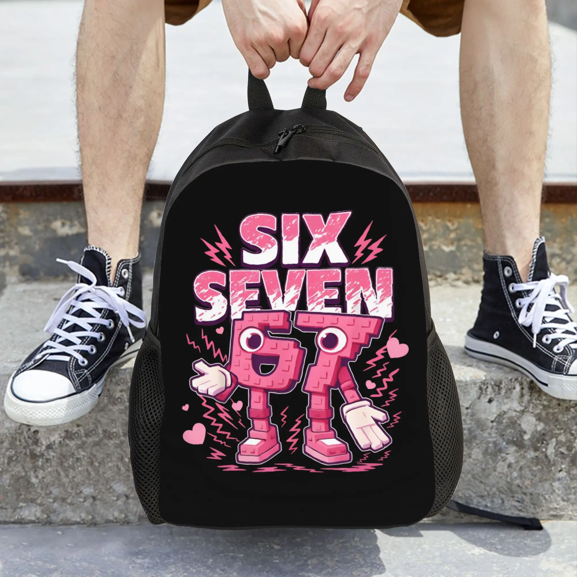 67 Six Seven Meme  Women Backpack Classical Children School Bag   Laptop Backpack Teenage Travel Shoulder Bag