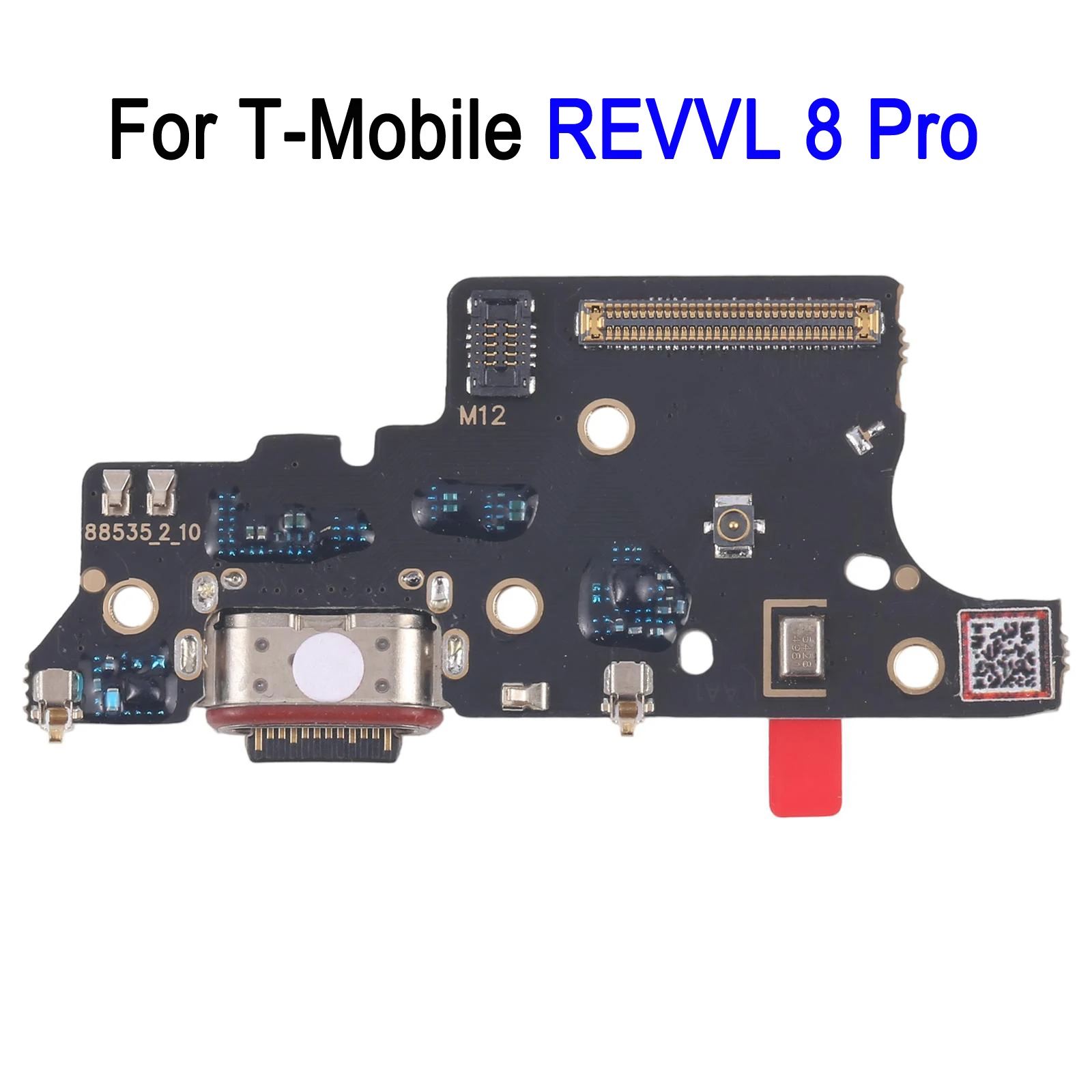 Immagine 6: Scheda di ricambio per porta di ricarica per T-Mobile REVVL 8, parte di ricambio per riparazione scheda di ricarica per T-Mobile REVVL 8 Pro