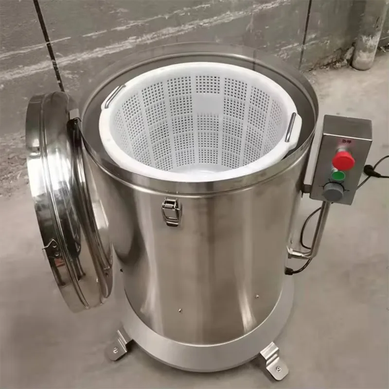 Stainless Steel Industrial Lettuce Potato Chip Vegetable Spinner Centrifugal Dehydrator Machine For Green Vegetable