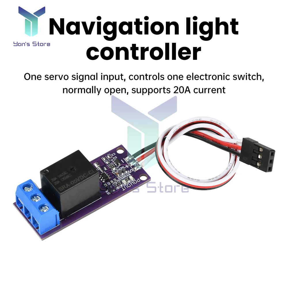 Modelo de avião rc, receptor 5v diy, interruptor de relé pwm DC5-12V, controlador de energia pwm, controle remoto para câmera, bomba de óleo de fumaça, campainha de luz