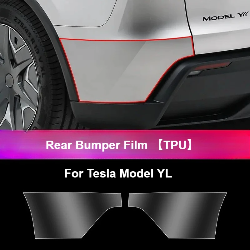 Kratzfeste Klarsichtfolie für Tesla Model Y Juniper 6-Sitzer Model YL Autotürkanten & Stoßfänger Lackschutzfolie (PPF) ClearTPU – Detail 13
