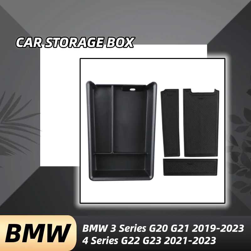 

For BMW 3Series G20 G21 4Series G22 G23 2021-2023 Car Armrest Storage Box Center Console Organizer Tray Tidying Car Accessory