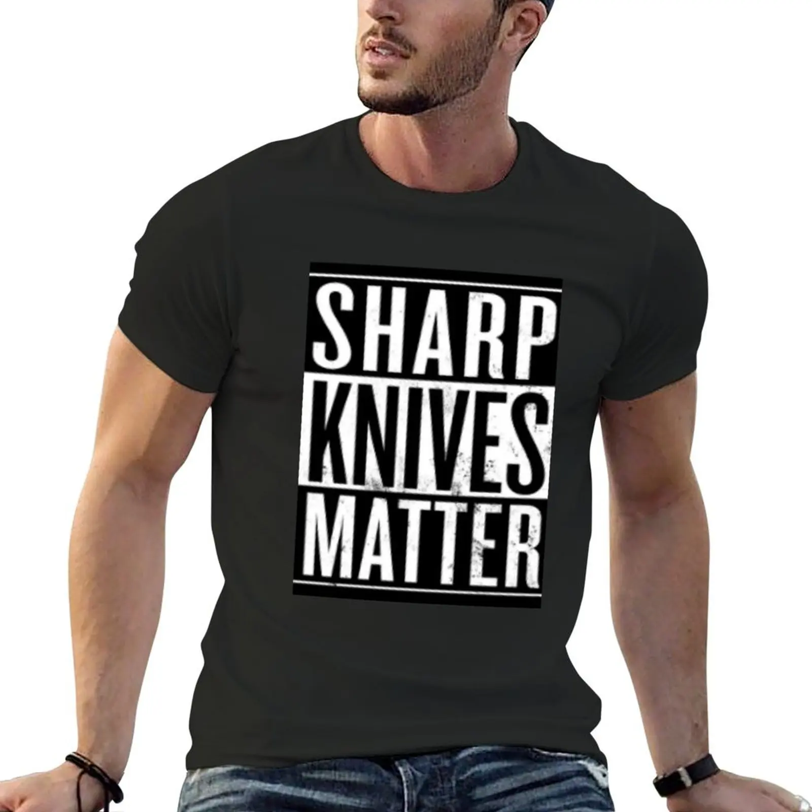 sharp knives matter T-shirt tops anime mens graphic t-shirts