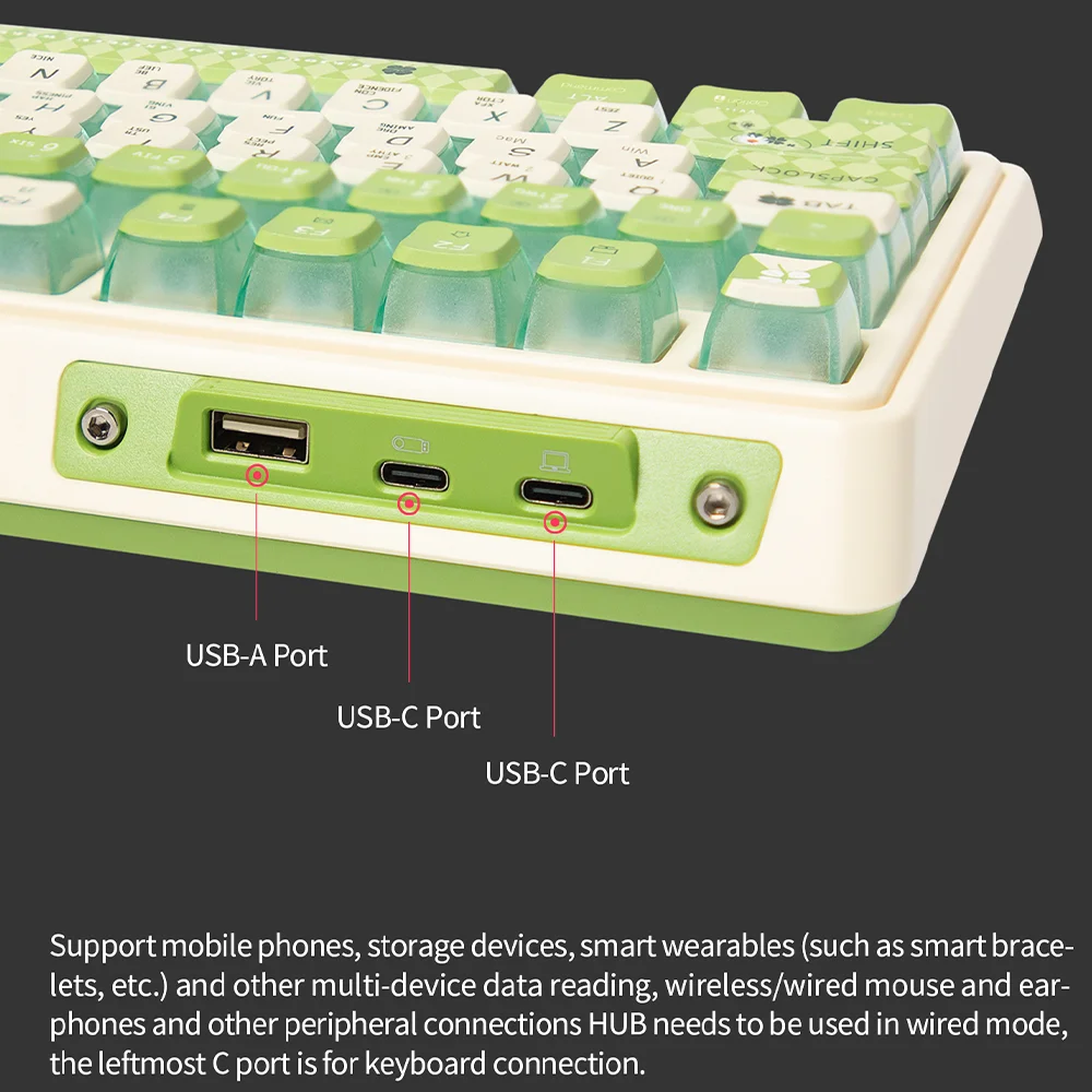 KZZI K75 Gasket Structure Tri-mode Mechanical Keyboard 82 Keys 75% RGB Backlit 2.4G Wireless Bluetooth Gamer Keyboard PBT Keycap