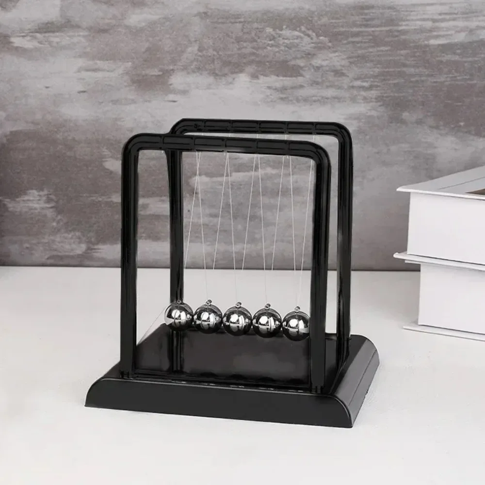 1pc New Metal Pendulum Ball Desk Table Decor Physics Science Pendulum Newton Ball Steel Balance Ball Newton's Cradle - Image 2