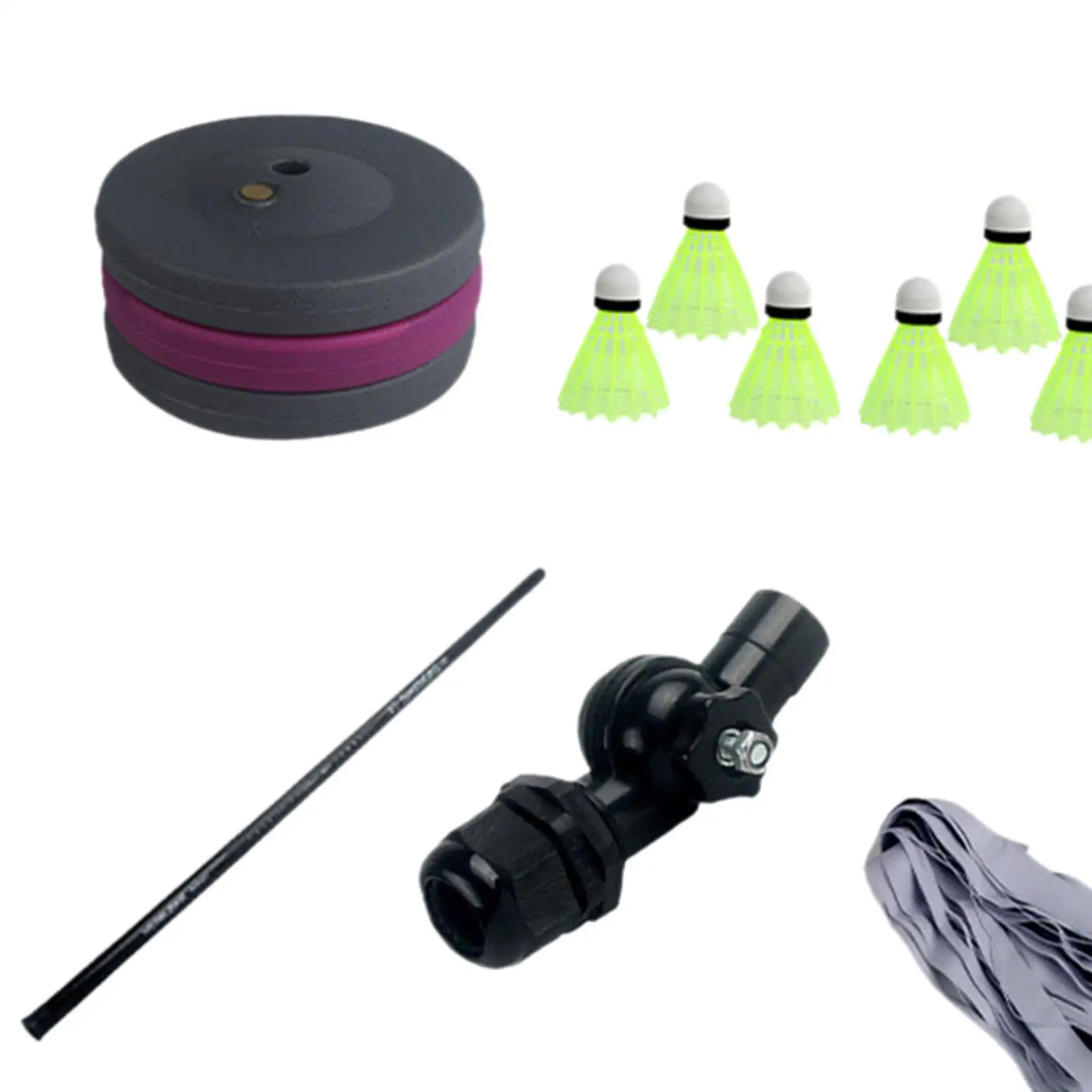 Badminton Training Kit Badminton Self Training Tool Portable Adjustable Height Badminton Rebound Trainer for Beginner Playing