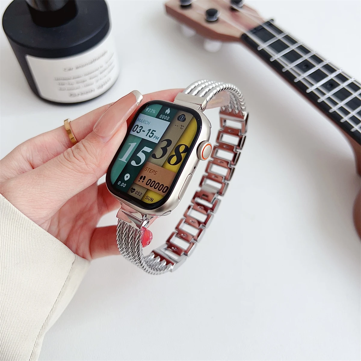Laikrodžio apyrankė skirta iWatch 42/44/45/46/49mm 38/40/41mm Metalinė madinga laikrodžių serija Ultra2 Series 10/9/8/7/6/5/4/3/2/1_voghion.com