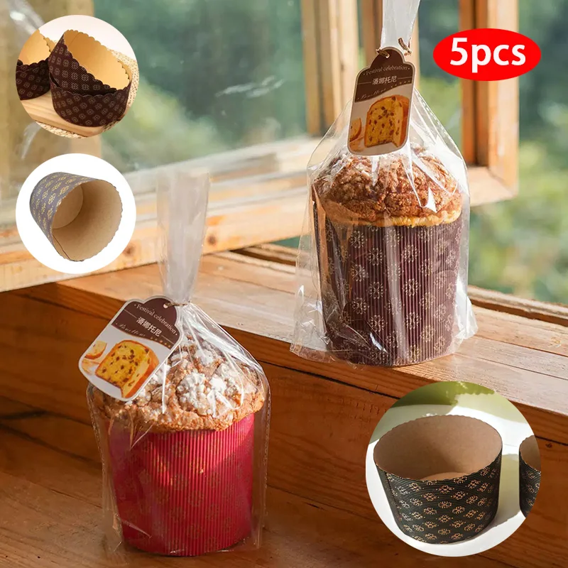 5 uds moldes para magdalenas de papel, taza para hornear pasteles, taza para pasteles, taza para muffins, taza para magdalenas con cubierta, contenedor para hornear Catering