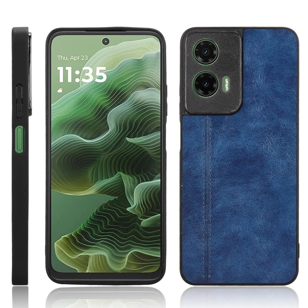ل Moto G35 G55 5G الصلب غطاء مقاوم للصدمات جراب هاتف ل Moto G35 G55 G 35 G 55 موضة كامل بولي Leather الجلود الهاتف كوكه