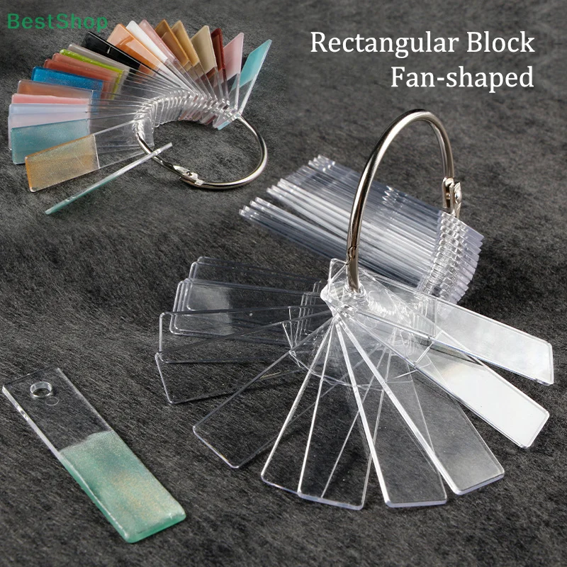 〔Victoria〕1Set Sector Shape Palette Nail Art Display Swatch UV Gel Nail Tips Color Card Nail Plate Template
