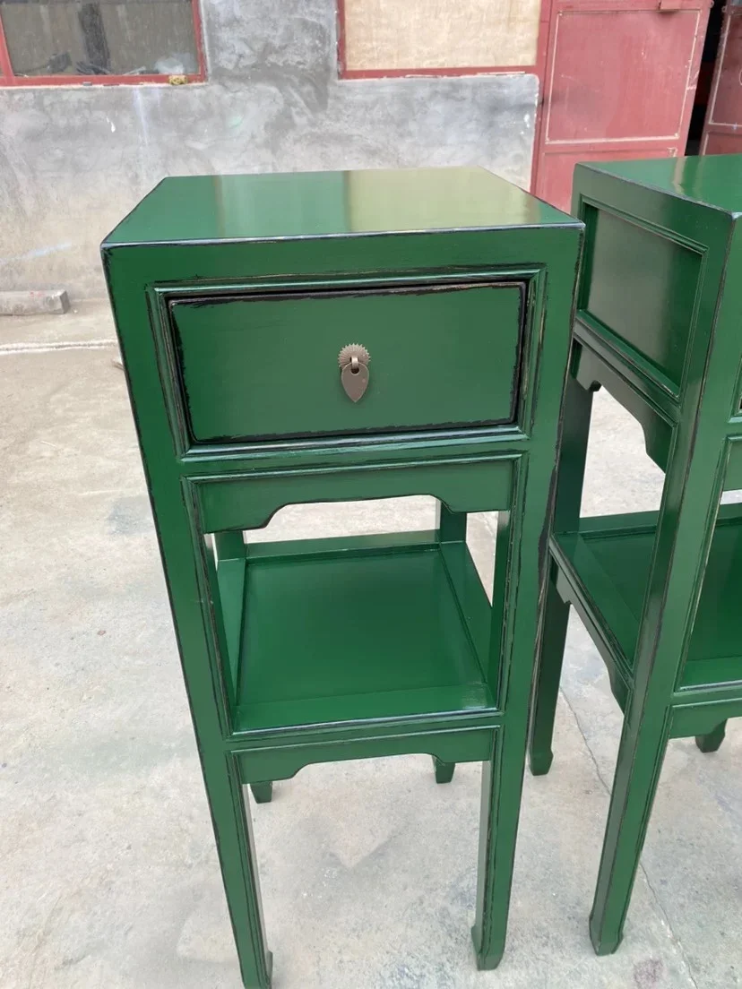 

Неоклассическая ретро гостиная, угловой балкон, стойка для цветов из цельного дерева, новый китайский стиль