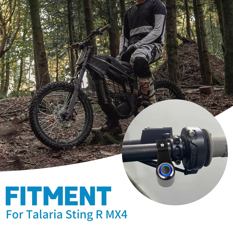 Plug & Play lampu LED biru saklar lampu depan untuk Talaria Sting R MX4 listrik Off Road sepeda lampu lampu Plug menghemat baterai