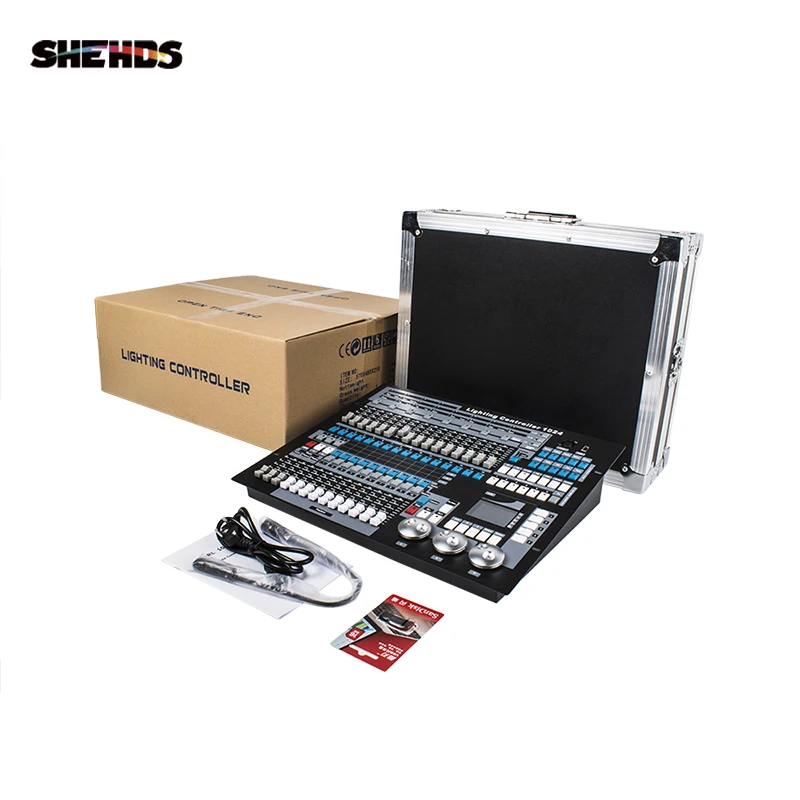 SHEHDS Flight Case 1024 DMX Console for Par Light Moving Head Light  Series Professional Equipment