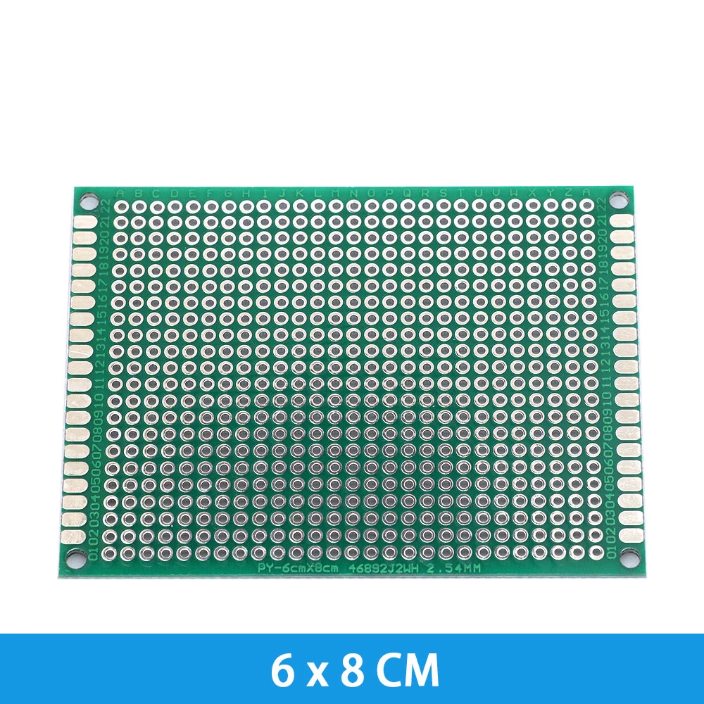 1/5/10PCS 2x8 3x7 4x6 5x7 6x8 7x9 8x12 9x15 12X18 cm Double Side Prototype Diy Universal Printed Circuit PCB Board Protoboard