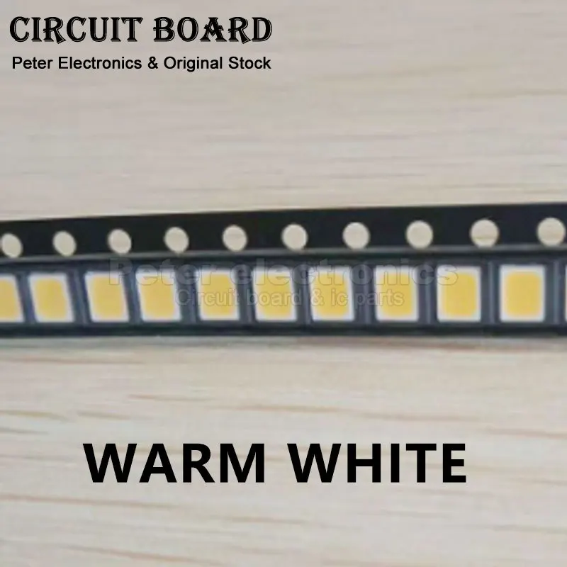 100pcs High Brightness SMD LED 2835 1W 0.5W 0.2W White 3V 6V 9V 18V 36V 150MA/100MA/30MA/60MA/80MA 6000-6500K High Power Light