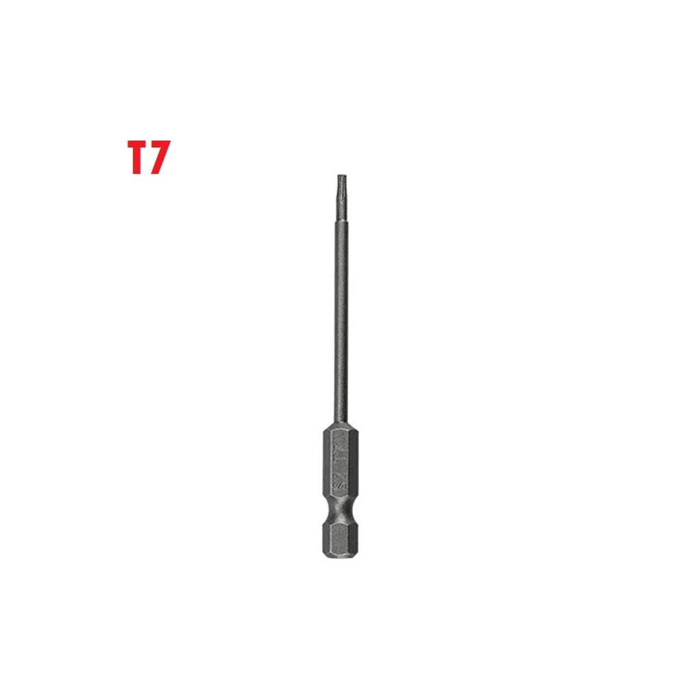 1 pçs torx chave de fenda magnética bit segurança à prova de violação estrela 1/4in hex haste chave de fenda t7/t8/t9/t10/t15/t20/t25/t27/t30/t40