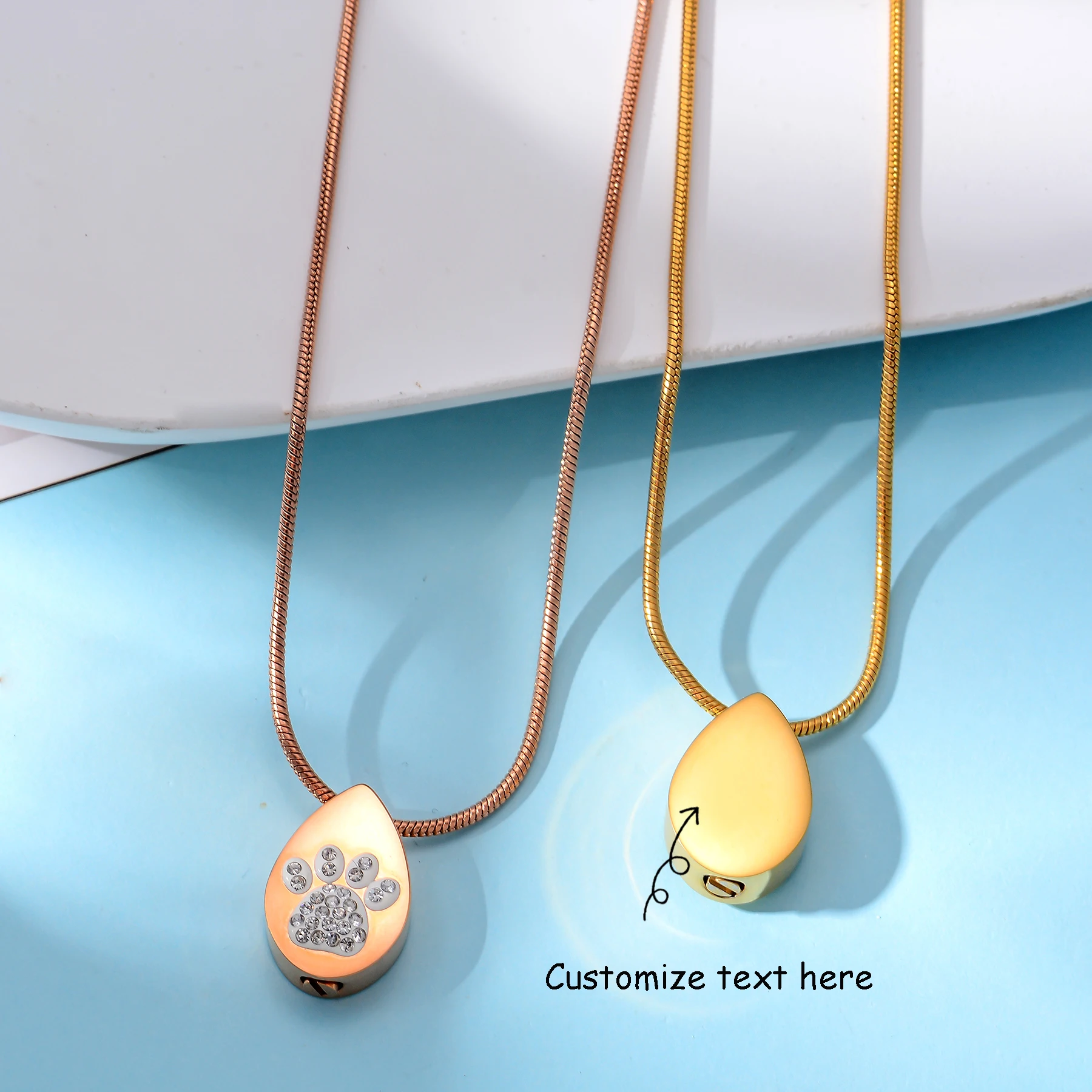 الحيوانات الأليفة جرة قلادة مخصصة اسم تاريخ الفولاذ المقاوم للصدأ الحرق تذكار لقط الكلب رماد الشعر مجوهرات تذكارية هدية