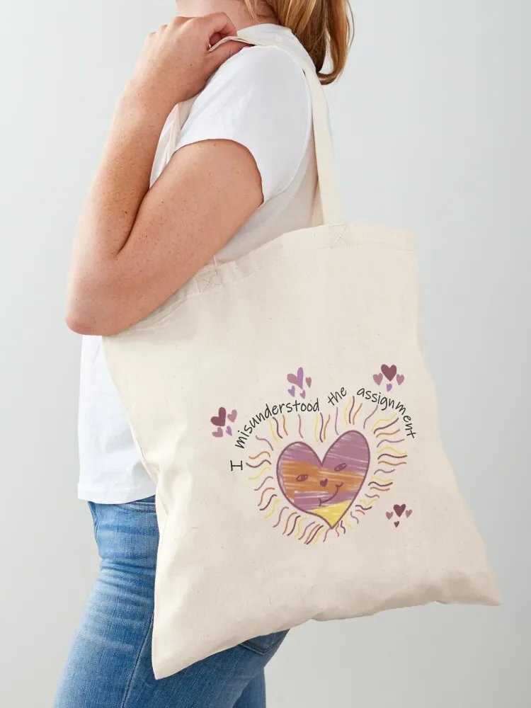 

I Misunderstood the Assignment Tote Bag Shopper handbag Shopper tote bag woman tote bag men's