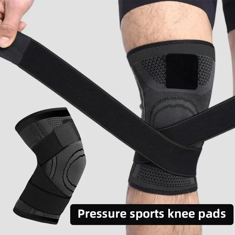 Band compression exercise, fitness knee pads, running, mountaineering, basketball knee pads, warm nylon sports knee pads