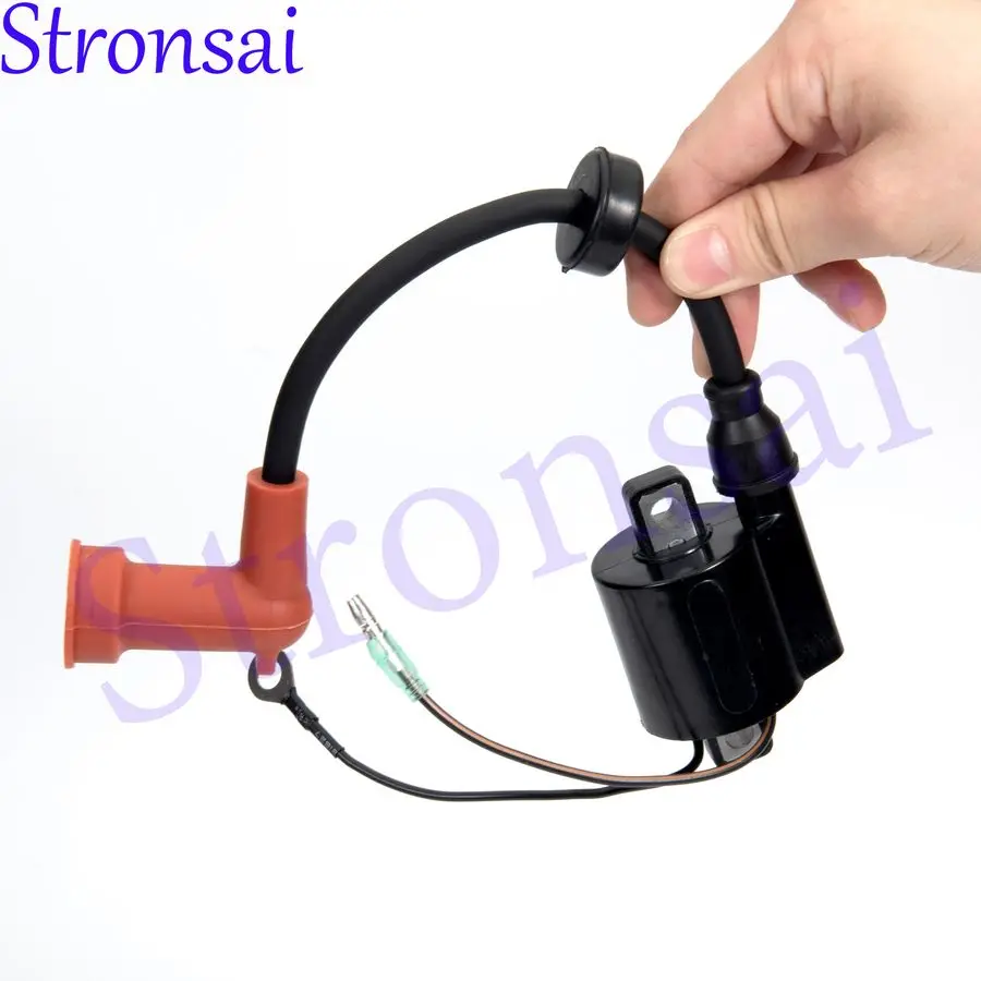 66T-85570 Ignition Coil For Yamaha Outboard Motor 2T 40HP Hidea Seapro HDX 66T-85570-00;Parsun T40-05090100