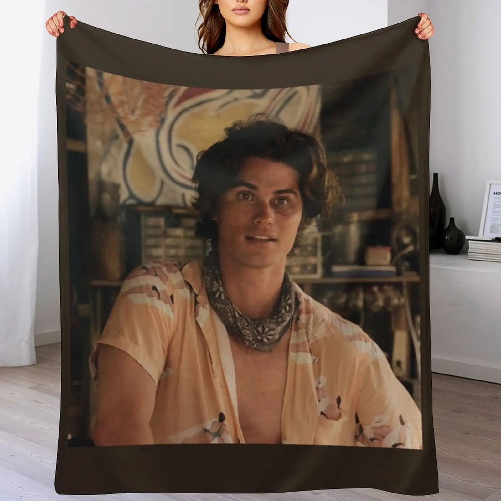 

Chase Stokes Throw Blanket Warm for winter For Sofa Thin Soft Blankets