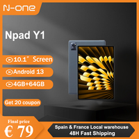 N-ONE NPad Y1 10.1Inch Tablet PC 4GB RAM+64GB ROM 1280*800 IPS Screen UNISOC Rockchip 3562 4-Cores Bluetooth 5.0 WIFI Android 13