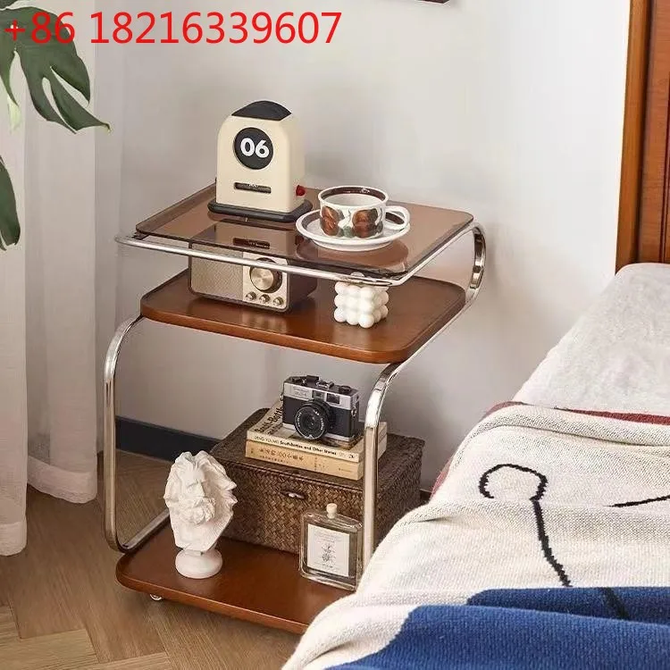 YAO household trolley with wheels, antique sofa corner in the living room, a few Nordic movable dining car shelves
