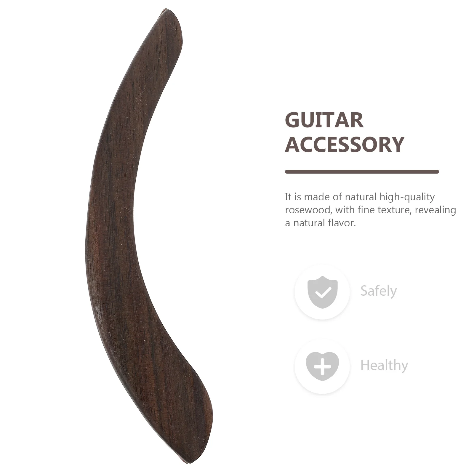 Wear- Resistant Guitar Armrest Hand Guard Supple Rubber Rosewood Protection Accessory Guitars