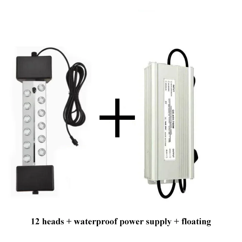 Ultrasonic Mist Maker Fogger, 2-12 Heads Industrial Humidifier, 110V/220V Atomizer for Greenhouse Hydroponics Aquarium Fish Tank