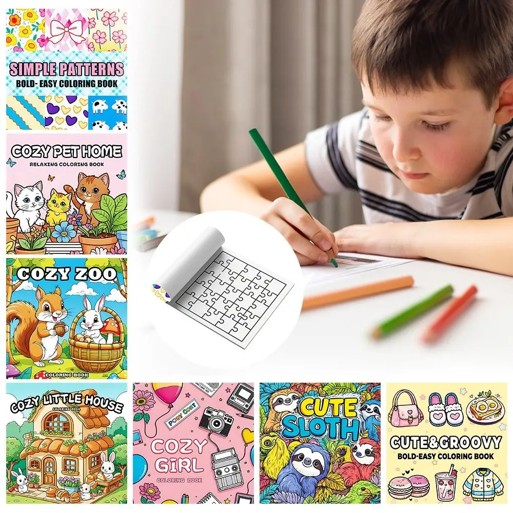 كتاب تلوين كرتوني مبتكر، كتاب رسومات الشعار المبتكرة لتخفيف التوتر والغطس الورقي للبالغين والمراهقين