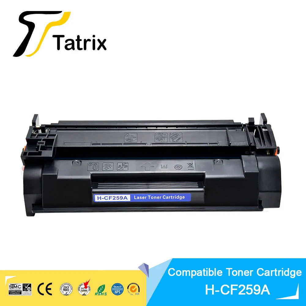 Tatrix CF 259A CF259A 59A WITH CHIP Compatible Laser Black Toner Cartridge for HP LaserJet Pro M404dn M404dw etc. CF259A