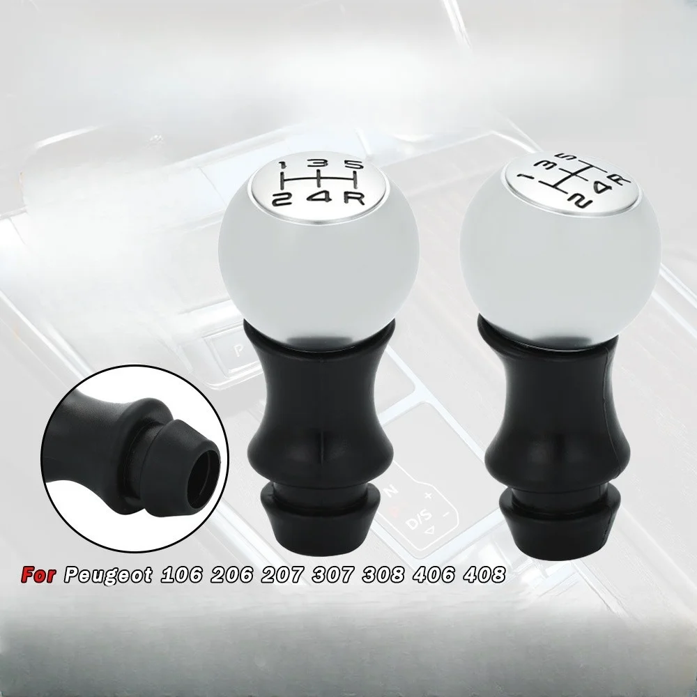 5 Speed Alloy MT Gear Shift Knob Car Accsesories For Peugeot 106 206 306 406 107 207 307 407 301 308 2008 3008 Citroen C2 C3 C4