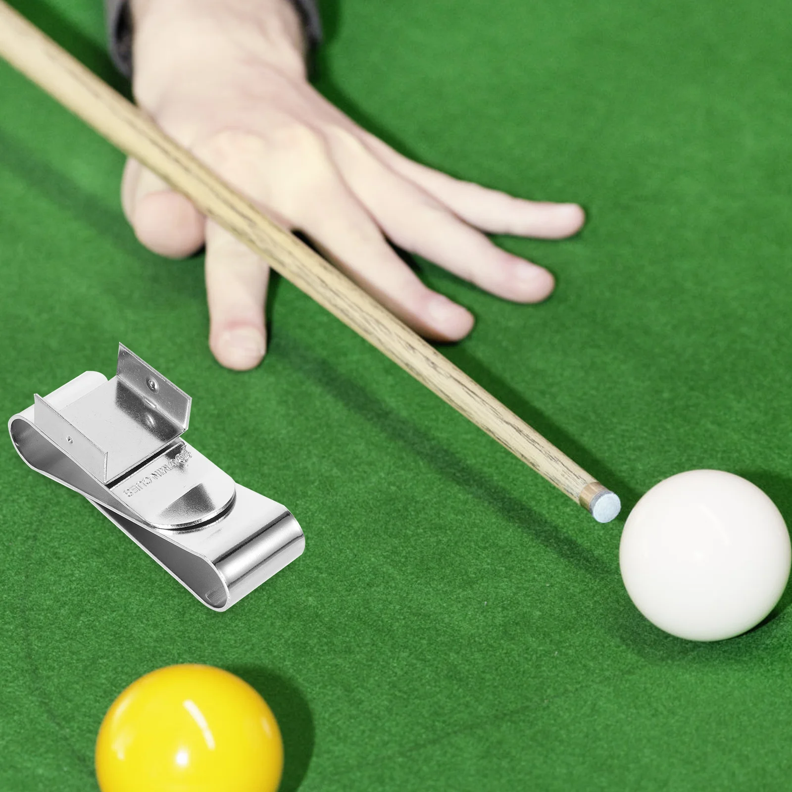 

1pcs Pool Chalk Holder Magnetic Chocolate Clip Powder Durable Billiard Accessory Snooker Supply Table Entertainment