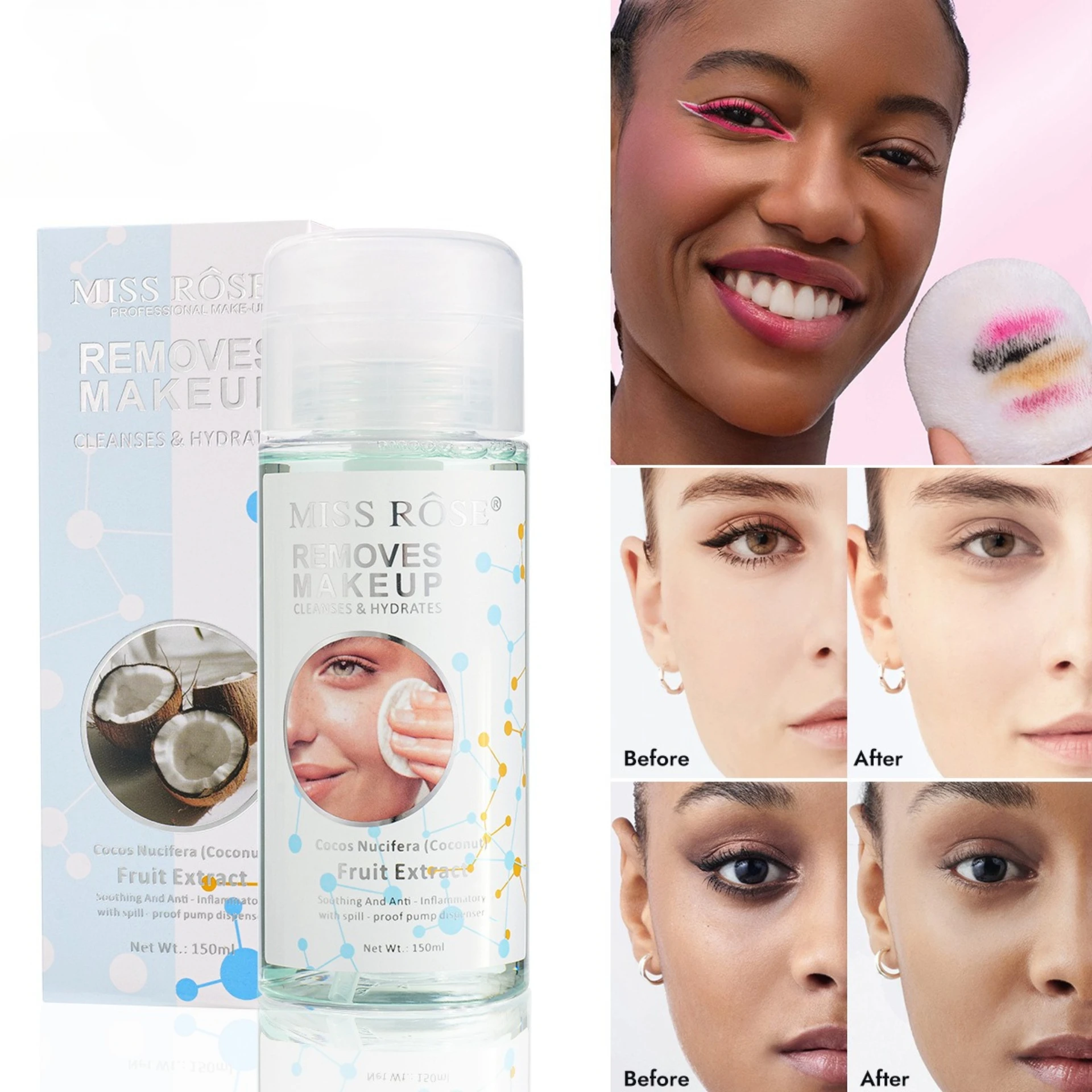 

Makeup remover oil control moisturizing cleaning oil stain moisturizing hydrating oil control cleansing makeup Cosmetics