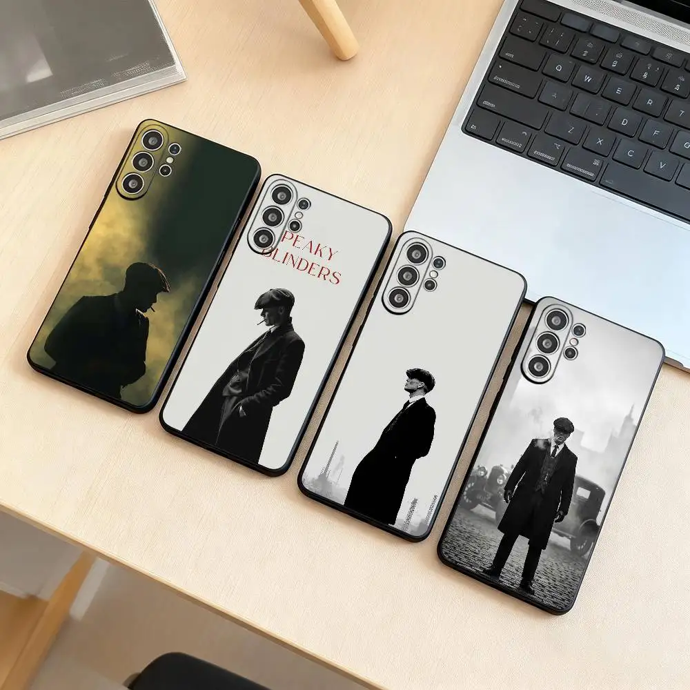 

P-Peaky Blinders Phone Case Black Silicone Soft For Samsung S25,S24,S21,S22,S23,S30,Ultra,S20,Plus,Fe,Lite