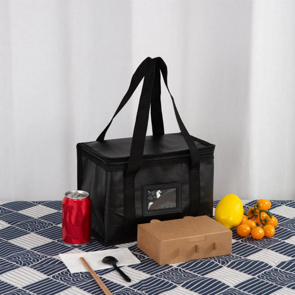 Portable Large Food Delivery Insulated Bags Pizza Takeaway Thermal Warm Cooler Bag Camping Box Thermal Bag Picnic Drink Carrier