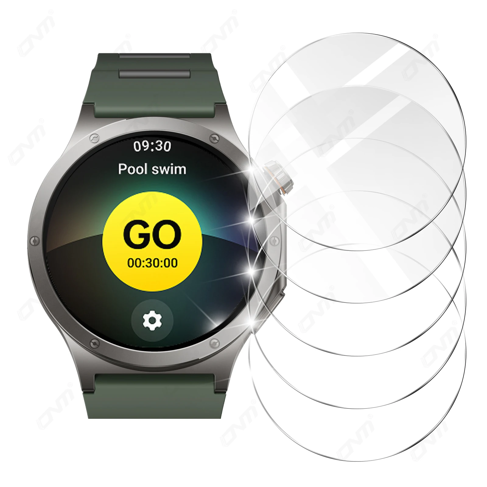 9H Tempered Glass for OnePlus Watch 4, Screen Protector Durable HD Clear Anti-scratch Protection Film Accessories