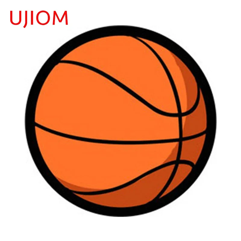 UJIOM 13cm X 13cm Basketball Personality Wall Sticker Waterproof Wallpapers Refrigerator Accessories Mural Art Home Windshield