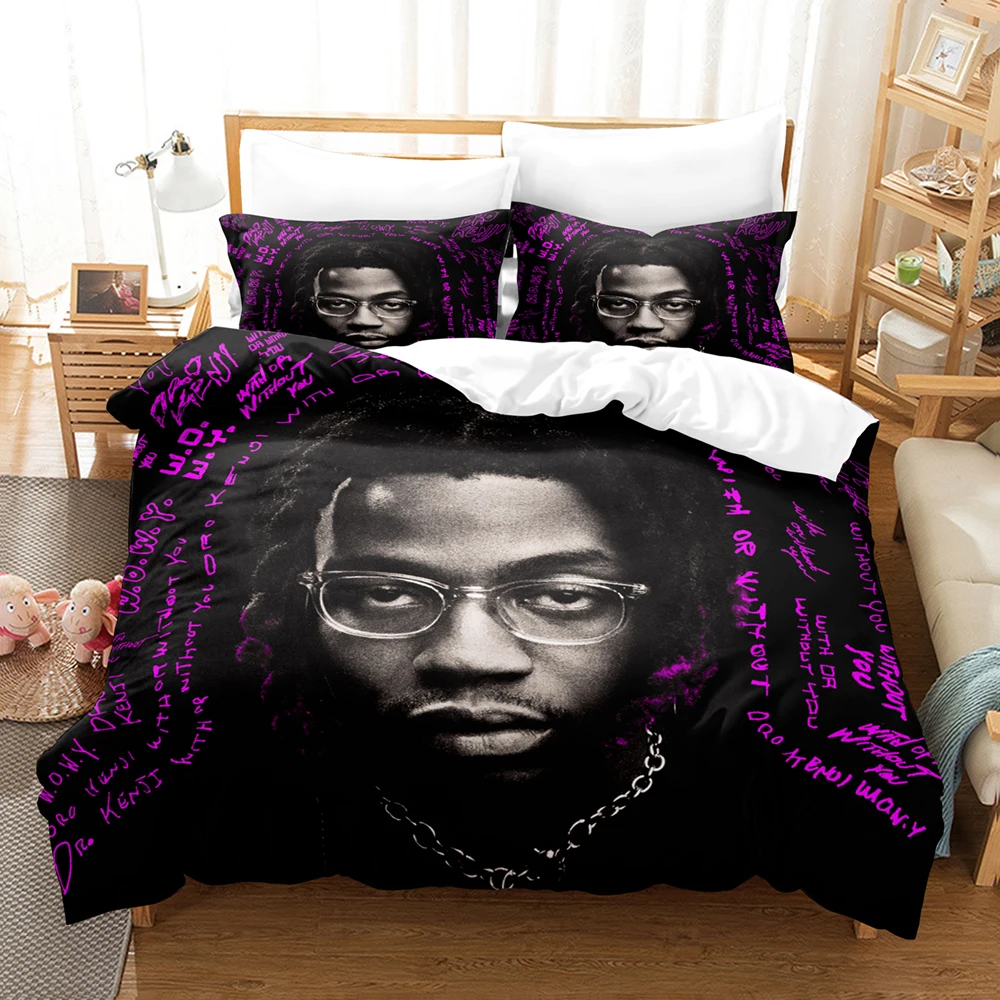 Yeat Rapper 3PCS Bedding Set Duvet Cover Pillowcase 2 Alive Lyfe Album Print Home Decor