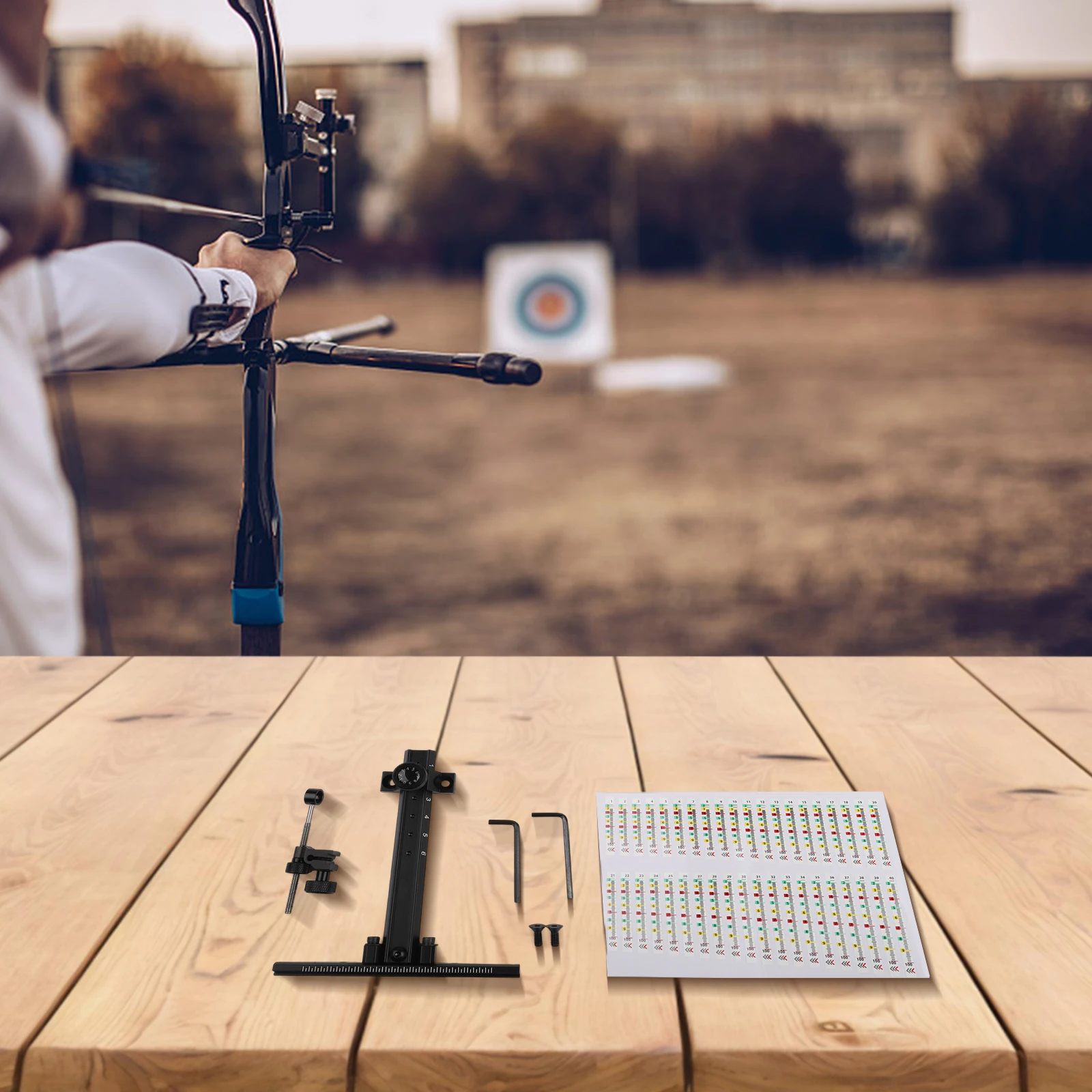 Aluminum for Recurve Bow Sight with for t-type Design and Graduated Scale for Consistent Aiming for across Different Draw