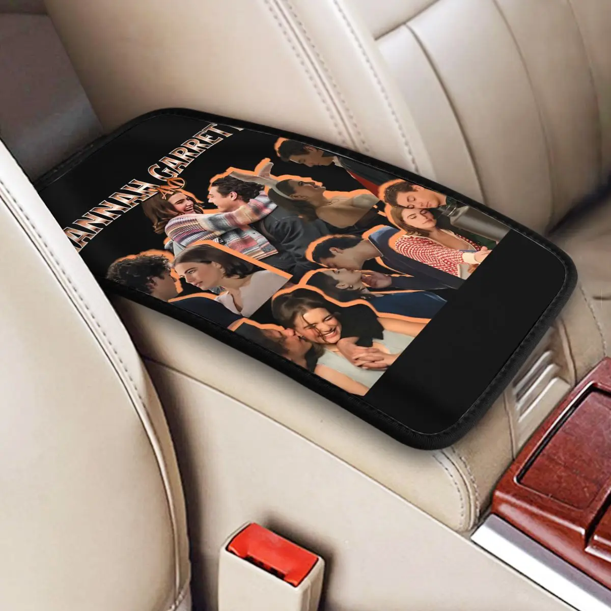 Off Campus Garrett Graham Car Armrest Cover Mat Universal Center Handle Box Pad Cushion Auto Interior Accessories