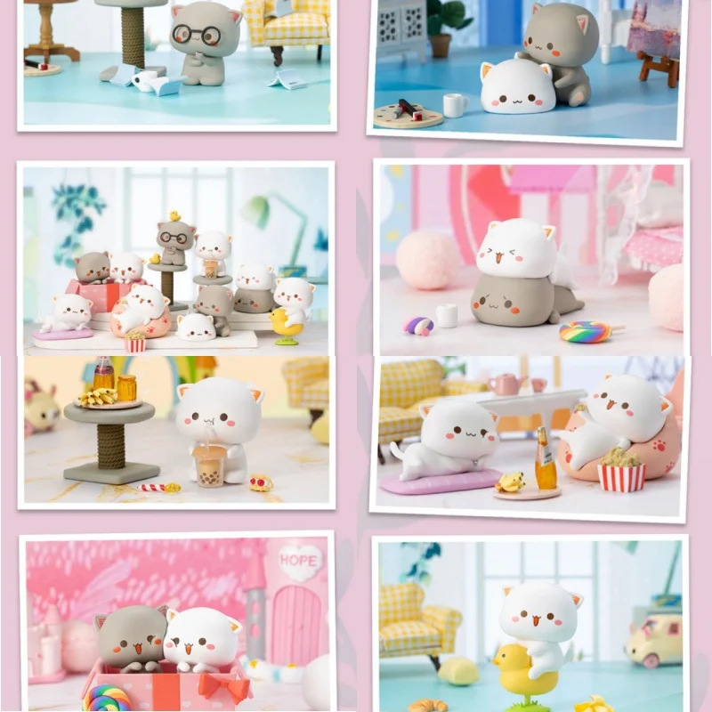 미타오 캣 시즌 2 위드 러브 4 시리즈 블라인드 박스 액션 피규어 만화 모델 인형 미스터리 박스 서프라이즈 장난감 어린이 선물