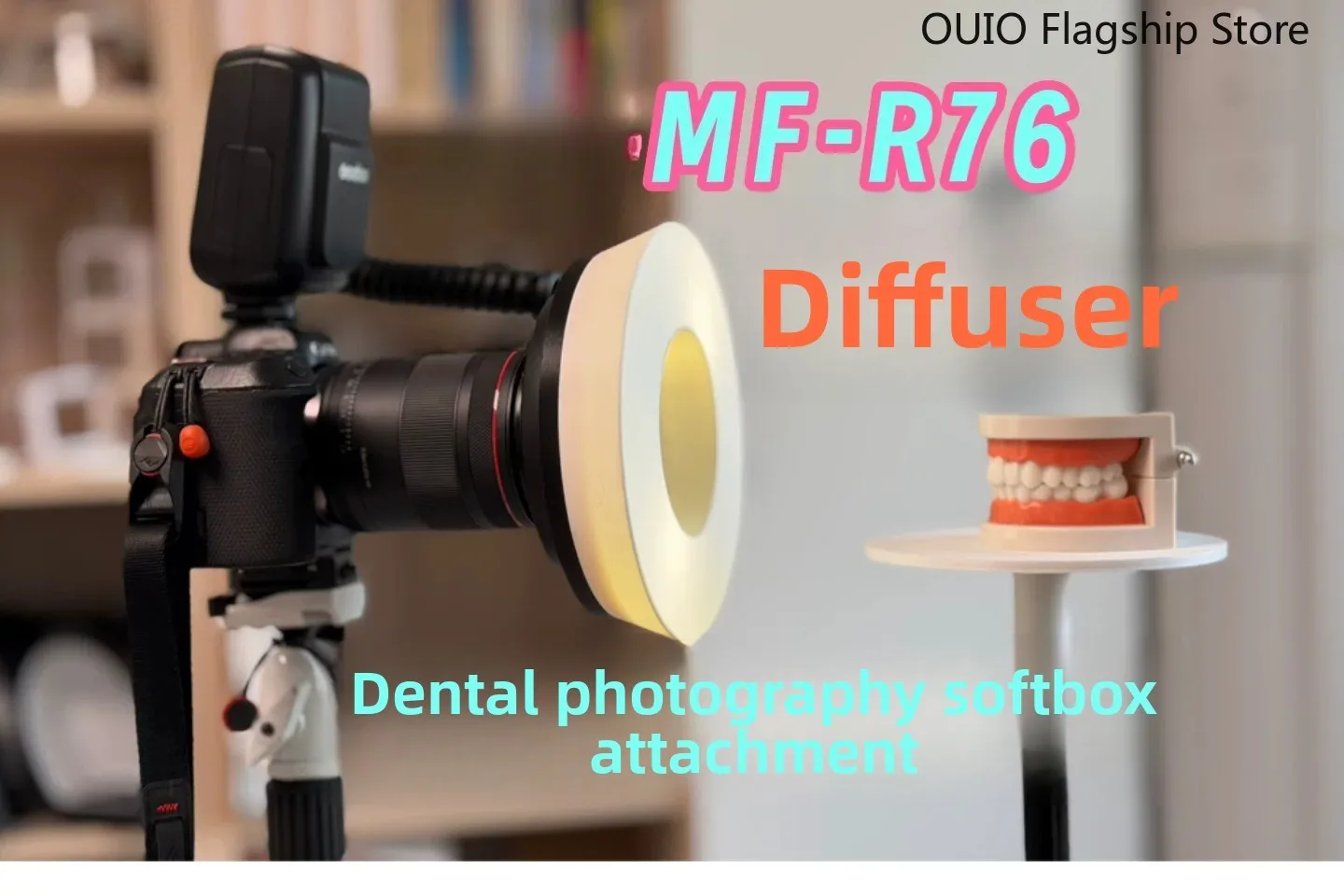 ouio-per-mf-r76-flash-ad-anello-per-fotografia-dentale-flexor-e-polarizzatore-per-flash-ad-anello