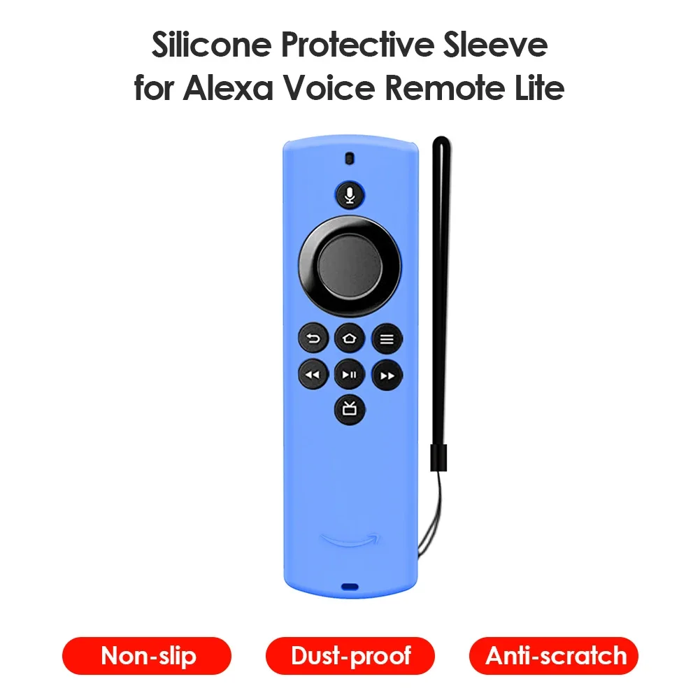Remote Control Silicone Cover for Amazon Alexa Fire TV Stick Lite Controller Shell TV Sleeve Protective Case Housing Replacement view 4