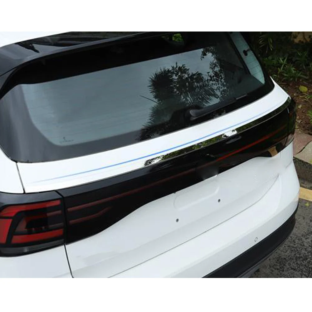 For Volkswagen VW T-cross Tcross 2019 2020 2021 2022 2023 Sticker Rear Back Door License Tailgate Bumper Frame Plate Trim Trunk - view 3