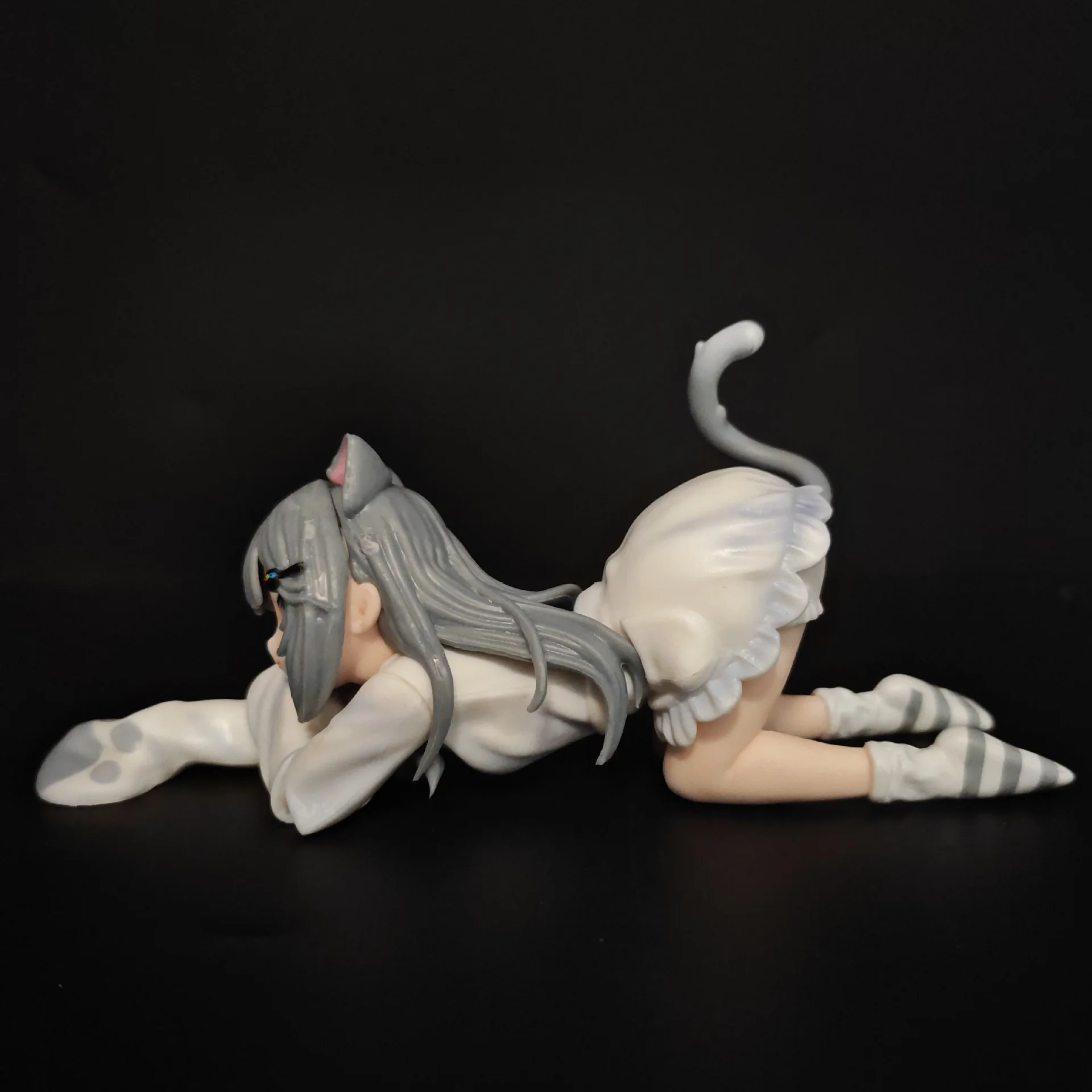 Lying Pose Cat Girl Anime Action Figure Soft Style Statue Exquisite Desktop Ornament Household Decor Cute Healing Surprise Gift