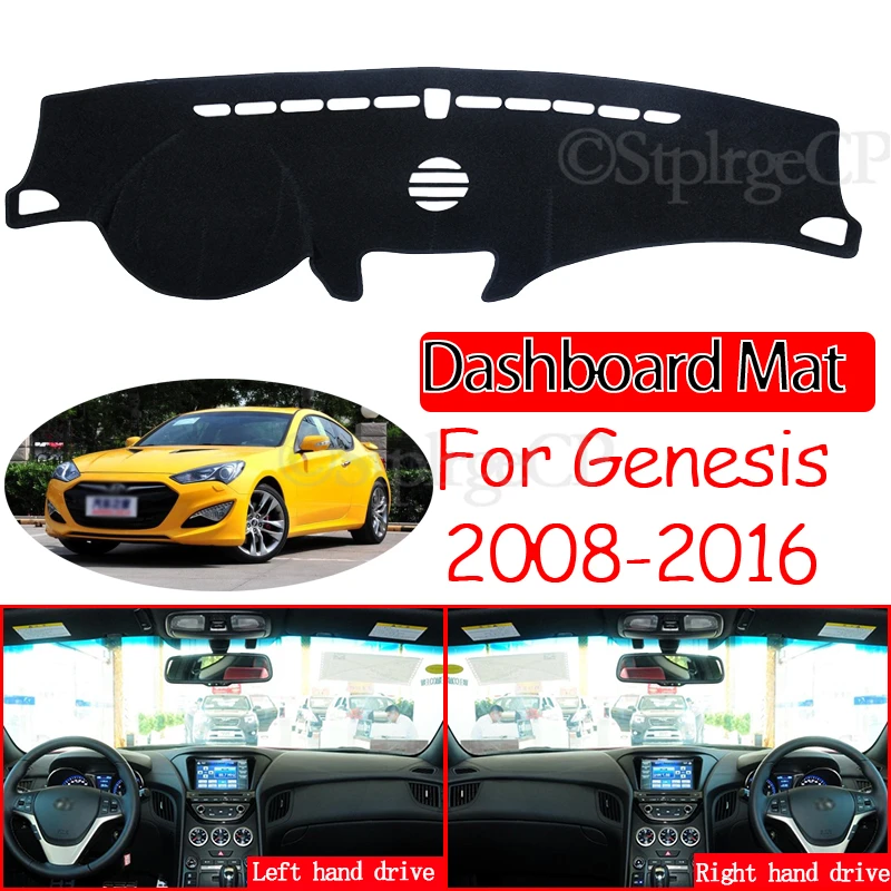 Anti-Slip Mat Dashboard Cover Pad Sunshade Accessories for Hyundai Genesis Coupe 2008 2009 2010 2011 2012 2013 2014 2015 2016