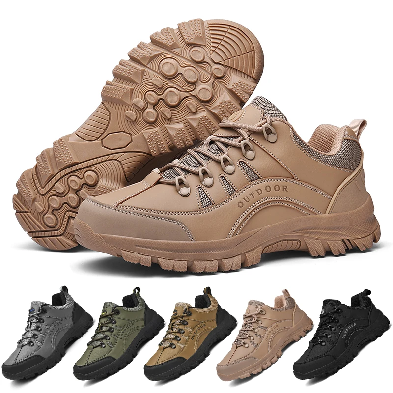 

Hiking Shoes Man Waterproof Outdoor Climbing Boots Man Sneakers Trekking Shoes Plus Size 38-49
