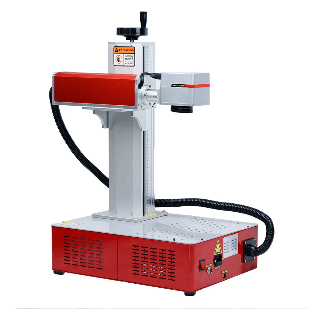 JPT MOPA M7 100W 60W Fiber Laser Metal Cut Colorful Marking Printer Engraver Machine with Ring Rotary Axis for Gold Silver